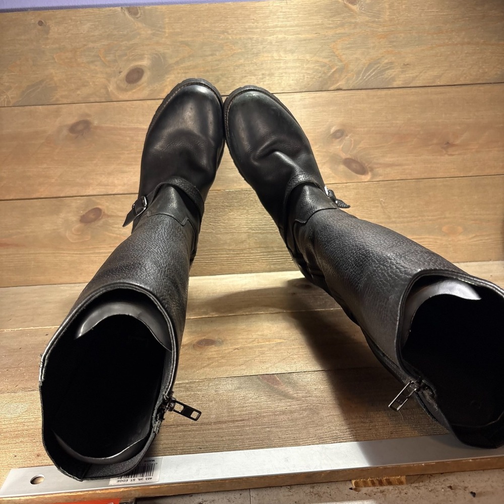 Ariat stanton Womens size 9 shoes Black Leather Waterproof Knee High riding boot - Picture 6 of 11